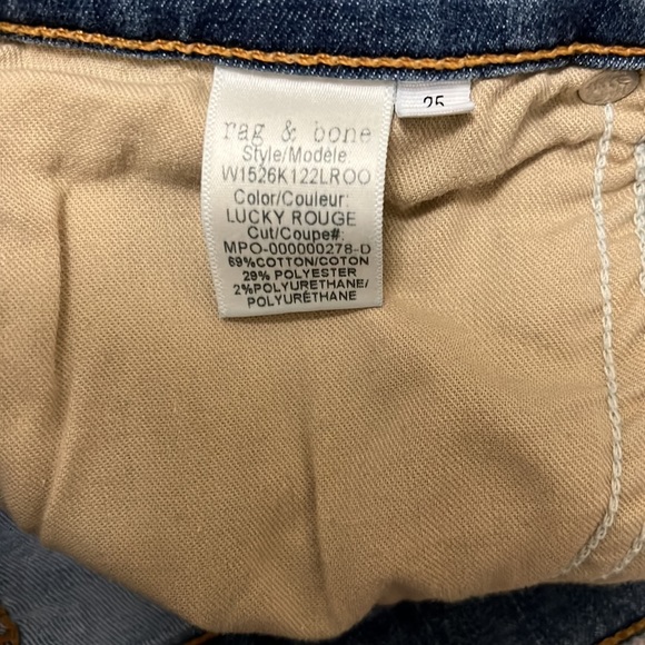 Womens rag and bone jeans size 25 - Picture 3 of 4